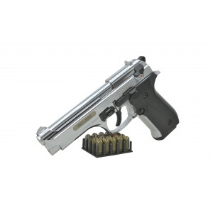 Сигнальный пистолет B92-S KURS Compact (Beretta) кал. 5,5 мм под 10ТК, хром Сигнальный пистолет B92-S KURS Compact (Beretta) кал. 5,5 мм под 10ТК, хром