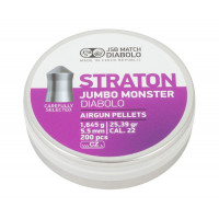 Пули JSB Straton Jumbo Monster Diabolo 5,5 мм, 1,645 грамм, 200 штук Пули JSB Straton Jumbo Monster Diabolo 5,5 мм, 1,645 грамм, 200 штук