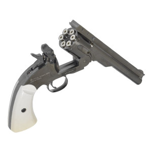 Пневматический револьвер ASG Schofield 6" Steel Grey
