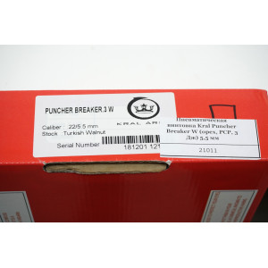 Пневматическая винтовка Kral Puncher Breaker W (орех, PCP, 3 Дж) 5,5 мм