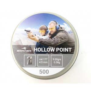 Пневматические пули Borner Hollow Point 4,5 мм, 0,58 грамм, 500 штук